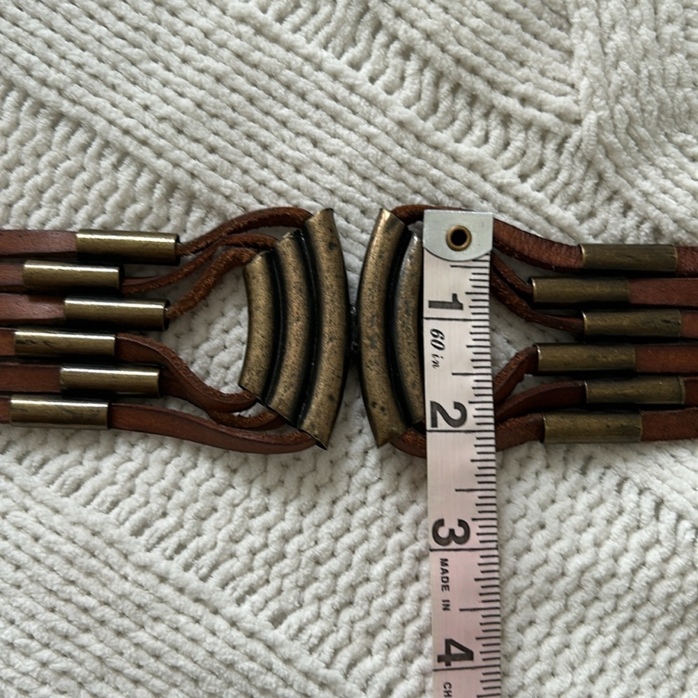 Lucky brand leather belt Boho style size small - Picture 6 of 11